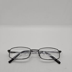 NEW Italy Design black wire frame reading glasses + 2.50
